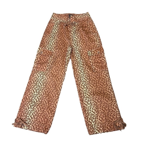 Venus Leopard Cheetah Animal Print Cargo Pants - Picture 2 of 16